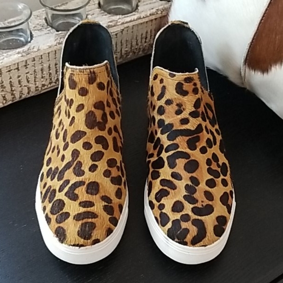 Steve Maden Leopard Fur Platform Shoes - Picture 7 of 16